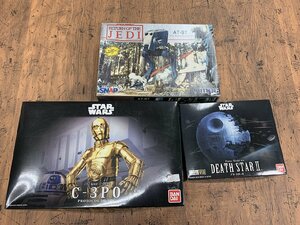 ○Y246/【未組立】/スターウォーズ プラモデル3セット /C-3PO/デス・スターⅡ/AT-ST/ バンダイ/SNAP//1円～