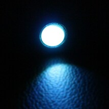 Б スポットライト LED イーグルアイ アイスブルー 10個セット 12V 高輝度 超小型 デイライト 18mm 防水仕様 フラッシュ ボルト 牛目_画像3