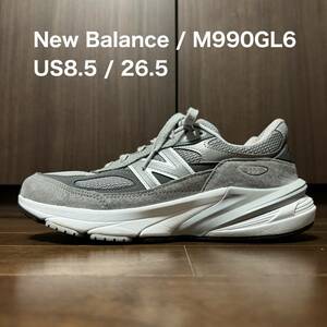 New Balance / M990GL6 / US8.5 26.5cm / GRAY / 990v6 ニューバランス FUELCELL