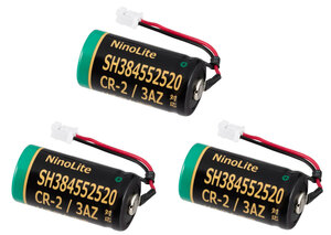 3個セット NinoLite SH384552520 CR-2/3AZ CR-2/3AZC23P リチウム電池 1600mAh 大容量 SHK7620 等 住宅用火災警報器 バッテリー 互換