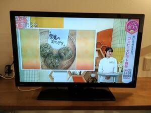 １円スタート♪三菱REAL３２型テレビ リモコン B-CASカード付 2015年製②