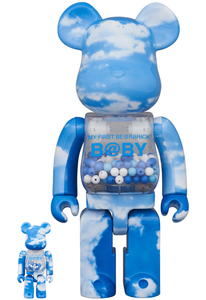 MY FIRST BE@BRICK B@BY BLUE SKY Ver. 100% 400% ブルースカイ ベアブリック メディコムトイ CHIAKI 千秋 MEDICOM TOY PLUS