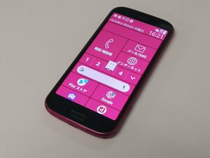 docomo FUJITSU らくらくスマートフォン F-52B ピンク SIMロック解除済