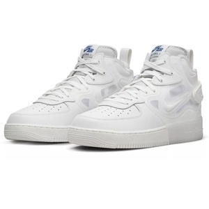 ☆NIKE AIR FORCE 1 MID REACT 淡白/薄灰/青/薄紫 30.0cm ナイキ エアフォース 1 ミッド リアクト DQ1872-101