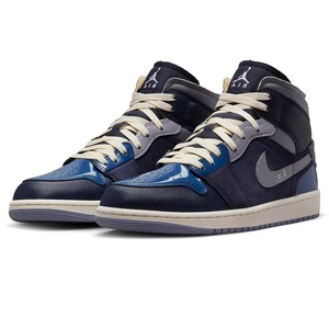 ☆NIKE AIR JORDAN 1 MID SE CRAFT 濃紺/濃青/灰 32.0cm ナイキ エア ジョーダン 1 ミッド シーズナル エディション クラフト DR8868-400