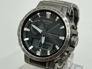 ★CASIO カシオ PRO TREK PRW-60T タフソーラー メンズ 中古 ★003357