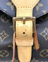 ★LOUIS VUITTON ルイヴィトン M51136 モノグラム モンスリMM 巾着型 リュックサック バックパック レディース ブラウン系 中古★003410_画像10