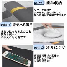 訳あり アウトレット 珪藻土 バスマット お風呂 足ふきマット ブルー 青 40×60 洗面所 キッチン お手入れ簡単_画像3