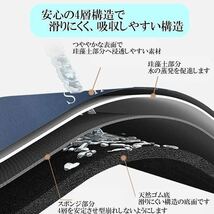 訳あり アウトレット 珪藻土 バスマット お風呂 足ふきマット ブルー グレー 40×60 洗面所 キッチン お手入れ簡単_画像5