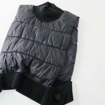 2022AW エンフォルド ENFOLD RIB-NECK VEST リブネック ベスト 38/ブラック トップス ノースリーブ 【2400013695305】_画像1