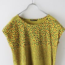 マリメッコ marimekko コットン safiira カットソーワンピース XS/イエロー チュニック ドット【2400013686716】_画像4