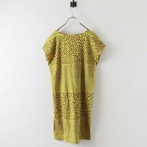 マリメッコ marimekko コットン safiira カットソーワンピース XS/イエロー チュニック ドット【2400013686716】_画像3