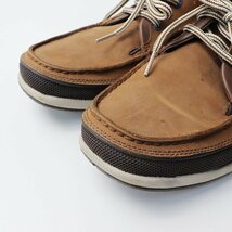 メンズ クラークス clarks スエード デッキシューズ UK9ハーフ/ブラウン 靴 スニーカー レザー レースアップ 【2400013694186】_画像6