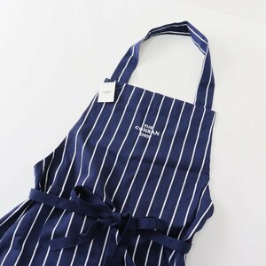 コンランショップ The Conran Shop ストライプ エプロン /ネイビー キッチン用品 前掛け【2400013657457】