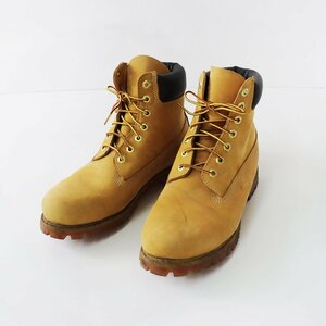 ティンバーランド Timberland ウィート ブーツ 9.5/ベージュ イエローブーツ 6インチブーツ プレミアム 27.5cm【2400013664301】