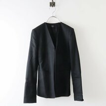 近年モデル セオリー Theory ウール ノーカラー ジャケット 0/ブラック アウター 羽織り 長袖 【2400013683463】_画像2