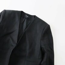 近年モデル セオリー Theory ウール ノーカラー ジャケット 0/ブラック アウター 羽織り 長袖 【2400013683463】_画像1