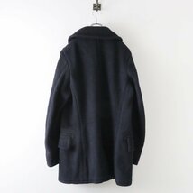 アナトミカ ANATOMICA フレンチウール メルトン Pコート 38/ネイビー アウター 縮絨 ダブルブレスト ジャケット【2400013694896】_画像3