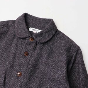 美品 モリカゲシャツ キョウト MORIKAGE SHIRT KYOTO コットン シャツ 丸襟 ワンピース SS/ブラウン トップス ドレス 【2400013699761】