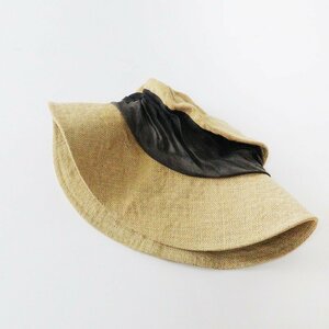 マチュアーハ mature ha jute drape hat ジュートドレープハット /ナチュラル ダークブラウン 麦わら帽子【2400013697767】