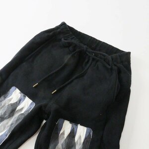 ファセッタズム FACETASM ORTEGA PATCH JERSEY PANTS スウェットパンツ 4/ブラック ボトムス ネイティブ柄【2400013695770】