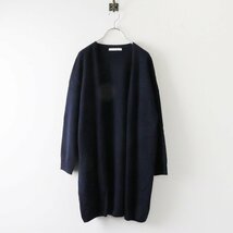 ナチュラルランドリー NATURAL LAUNDRY ウールニットカーディガン 2/ネイビー 羽織り 長袖【2400013704663】_画像2