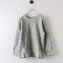 ナチュラルランドリー NATURAL LAUNDRY コットン裏毛スウェットプルオーバー 2/グレー トレーナー【2400013704694】_画像2