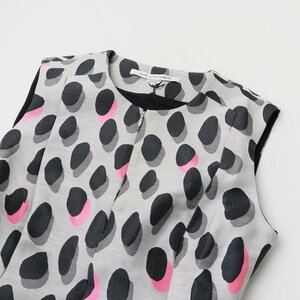 DIANE von FURSTENBERG ダイアン フォン ファステンバーグ NEW SUMMER ANIMAL DOTS ジャガードワンピース 6/グレー【2400013668996】