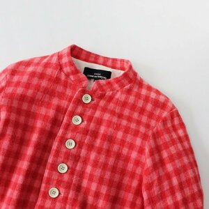 2018AWコレクション トリココムデギャルソン tricot COMME des GARCONS ギンガムチェック ウールジャケット M/ピンク-.【2400013719964】