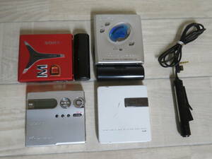 SONY WALKMAN MZ-N910 / MZ-E90 / MZ-E505 / KENWOOD DMC-P55 MDウォークマン ポータブルプレーヤー 計4点 まとめてセット