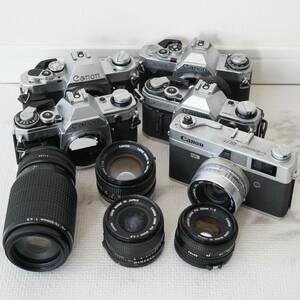 Canon AE-1 + Data Back A, New FD 24mm F2.8, FD 50mm F1.4 S.S.C, New FD 50mm F2, New FD 75-200mm F4.5
