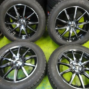 ■40794■山あり D.O.S◎ICE NAVI6 215/60R17 エリシオン/エスティマハイブリ（20系）等スタッドレスアルミ4本セットの画像1