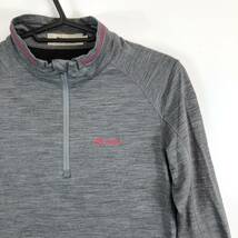 フォックスファイヤー Foxfire PPウールハーフジップ PP Wool Half Zip 8115888 グレー パープル Sサイズ_画像2