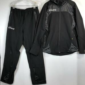 アスレタ ATHLETA ナイロンセットアップ パーカー ブラック Oサイズ