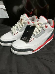 Nike Air Jordan 3 Retro Fire Red 2007年製　国内正規品 Supreme Dunk AIR JORDAN ナイキエアジョーダン