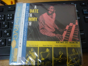 JIMMY SMITH A DATE WITH JIMMY SMITH VOL.1 BLUE NOTE 紙ジャケｃｄ LOU DONALDSON DONALD BYRD HANK MOBLEY ART BLAKEY