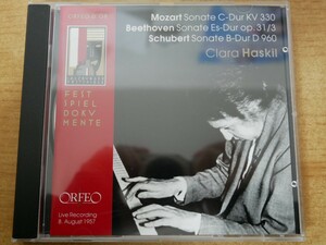 CDk-3579 Mozart, Beethoven, Schubert, Clara Haskil / Mozart Sonate C-Dur KV 330