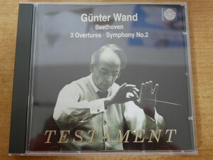 CDk-3961 Ludwig van Beethoven, Gunter Wand, Orchestra Of The Guzenich Of Cologne / 3 Overtures , Symphony No. 2