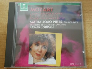 CDk-4005 PIRES,ORCHESTRE DE CHAMBRE DE LAUSANNE,Armin JORDAN / MOZART/KONZERTE NO 19 & 12/RONDO KV 511