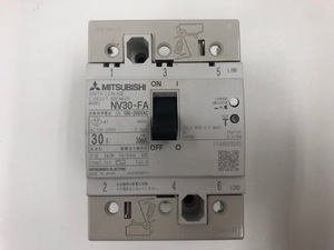 新品　三菱電機　制御盤用漏電遮断器 　　NV30-FA 3P 30A 100-200V 30MA