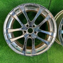 19×8.5j 5h ＋26 114.3 WEDS KRANZE LXZ521EVO ウェッズ クレンツェ 希少 絶版 アルミ ホイール 19 インチ in 5穴 pcd 2本 菅19-293_画像2