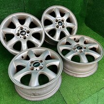 16×5j 4h ＋48 120 BMW MINI ミニ クーパー S クラブマン 等 純正 アルミ ホイール ホイル 16 インチ in 4穴 pcd 4本 菅16-344_画像1