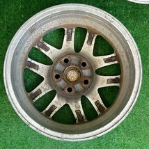 16×6j 5h ＋45 114.3 TOYOTA トヨタ マークⅡ クオリス 純正 希少 アルミ ホイール ホイル 16 インチ in 5穴 pcd 4本 菅16-349_画像6