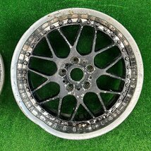 18×9j 5h +32 114.3 BS ブリヂストン CERU-C39 セルモ スポーツ 希少 深リム アルミ ホイール ホイル 18 インチ in 5穴 pcd 2本 菅18-294_画像3