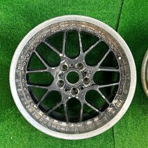 18×9j 5h +32 114.3 BS ブリヂストン CERU-C39 セルモ スポーツ 希少 深リム アルミ ホイール ホイル 18 インチ in 5穴 pcd 2本 菅18-294_画像2