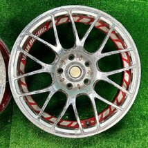 17×8j 5h ＋38 114.3 RAYS レイズ VOLK RACING ボルクレーシング WINNING アルミ ホイール ホイル 17 インチ in 5穴 pcd 4本 菅17-265_画像4