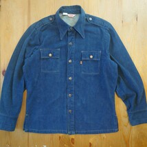  珍品！1970's LEVI'S 70575-7618 濃紺 デニム ジャケット オレンジタブ リーバイス 501xx 506 507 557 古着 ヴィンテージ USA製_画像1