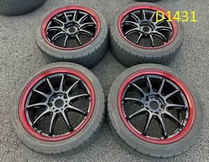 (D1431)AWタイヤ★シビック　TYPE R■WORK EMOTION ZR10／DUNLOP DIREZZA DZ102【245/40R18】☆売り切り☆彡