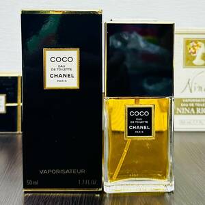 #468【未使用品・一部使用品有り】【香水・口紅　おまとめ8点セット】『CHANEL・NINARICCI』全7点＋『Yves Saint-Laurent　口紅』　