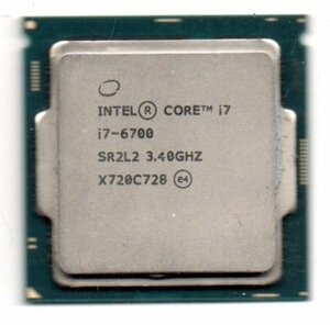 Intel ☆ Core i7-6700　SR2L2 ★ 3.40GHz (4.00GHz)／8MB／8GT/s　4コア ☆ ソケットFCLGA1151 ☆